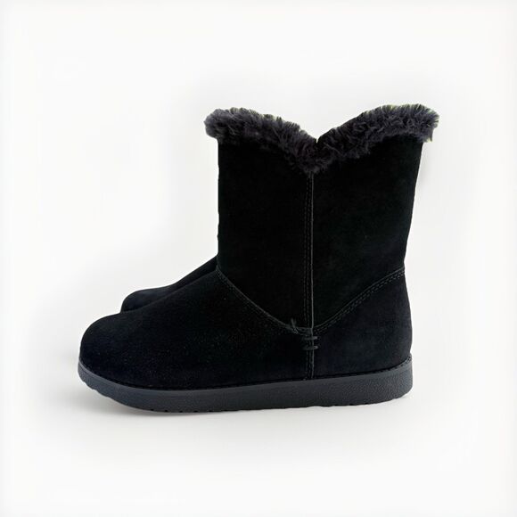 New Women's Mid Shearling Style Boots - Universal Thread - Black - Size 9 NWT - Picture 4 of 9
